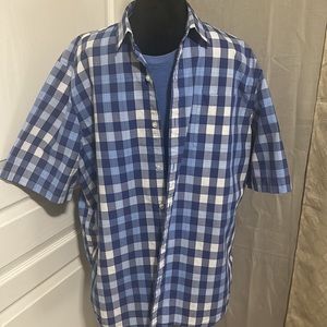 Claiborne Mens Casual Short Sleeve Button Down Shirt